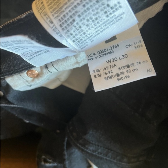 Levi’s 501 Two‑Tone Pieced Jeans 30x30 Dark Rinse 00501‑2764 - Picture 10 of 12